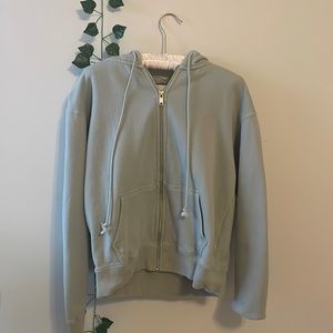 Green zip up hoodie